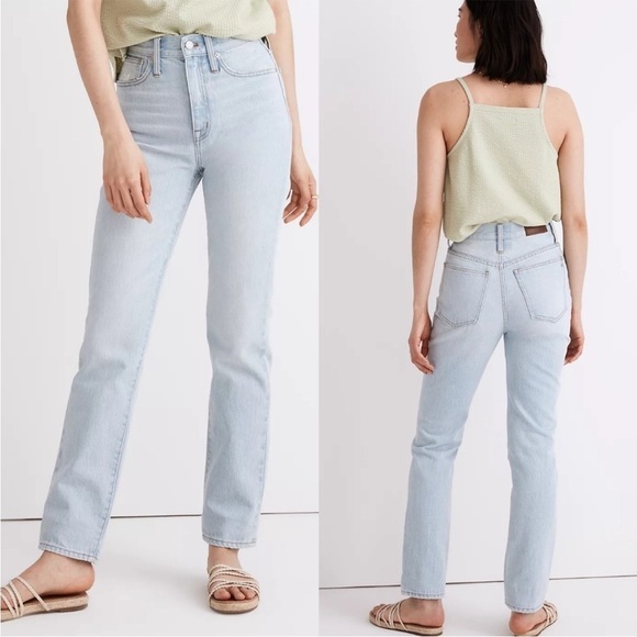 Madewell Straight Light Blue Women's Jeans - Picture 1 of 11